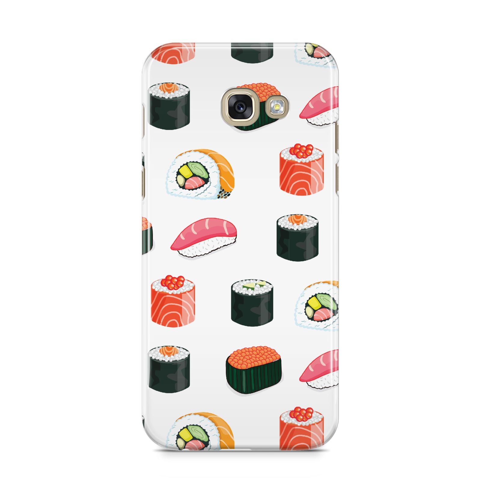 Sushi Pattern 1 Samsung Galaxy A5 2017 Case on gold phone