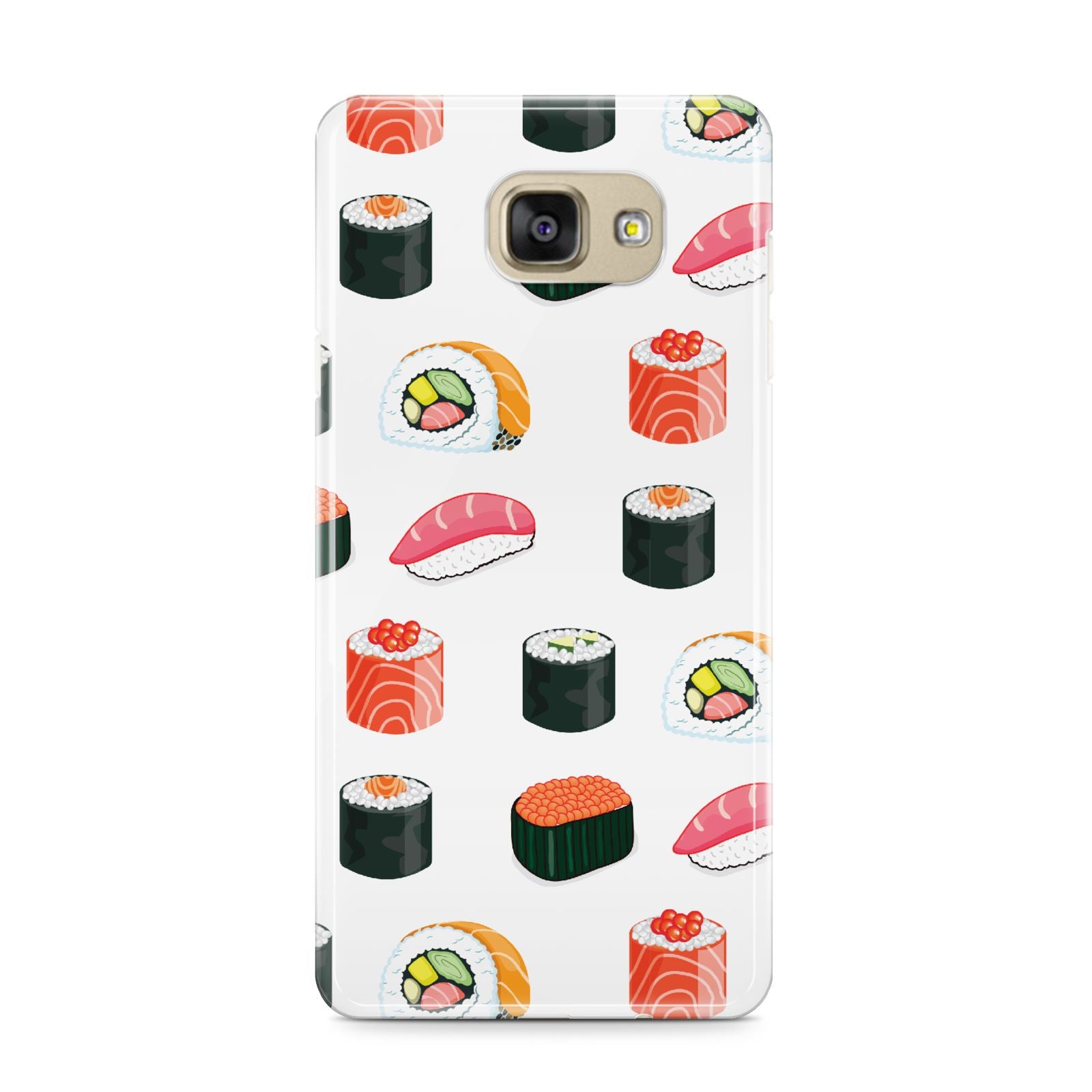 Sushi Pattern 1 Samsung Galaxy A9 2016 Case on gold phone
