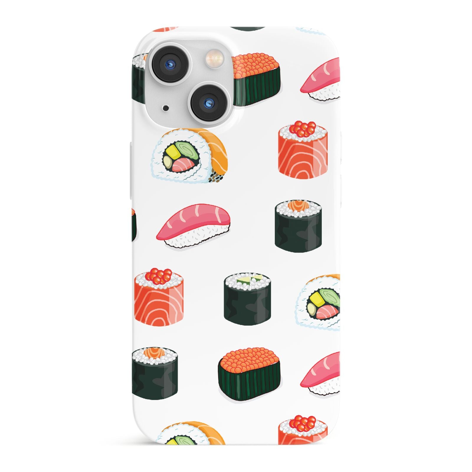 Sushi Pattern 1 iPhone 13 Mini Full Wrap 3D Snap Case