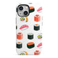 Sushi Pattern 1 iPhone 13 Mini Full Wrap 3D Tough Case