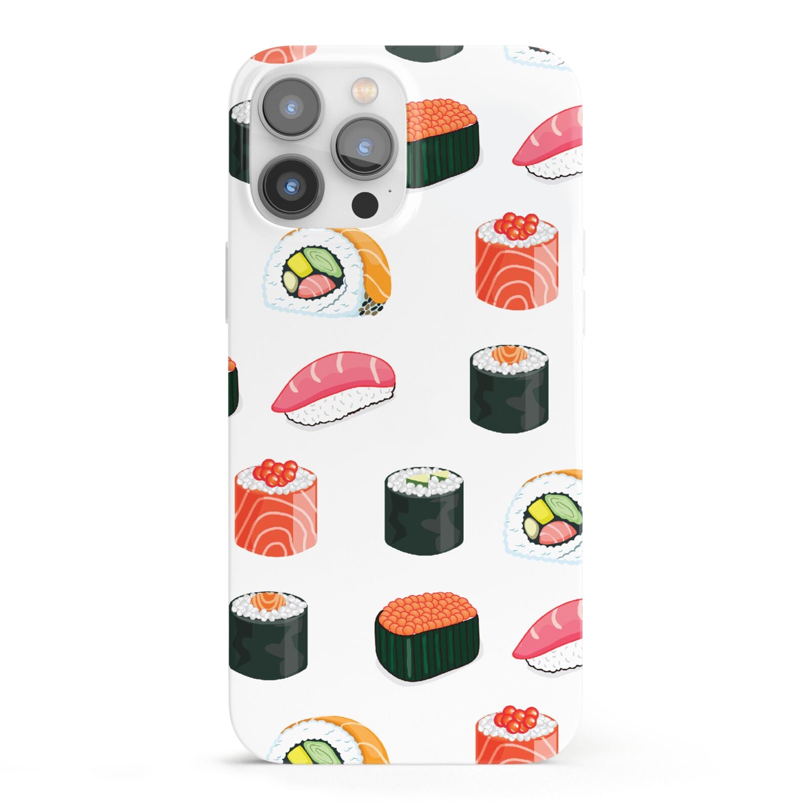 Sushi Pattern 1 iPhone 13 Pro Max Full Wrap 3D Snap Case