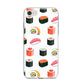 Sushi Pattern 1 iPhone 8 Bumper Case on Silver iPhone