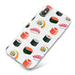 Sushi Pattern 1 iPhone X Bumper Case on Silver iPhone