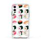 Sushi Pattern 2 Apple iPhone 11 in White with White Impact Case