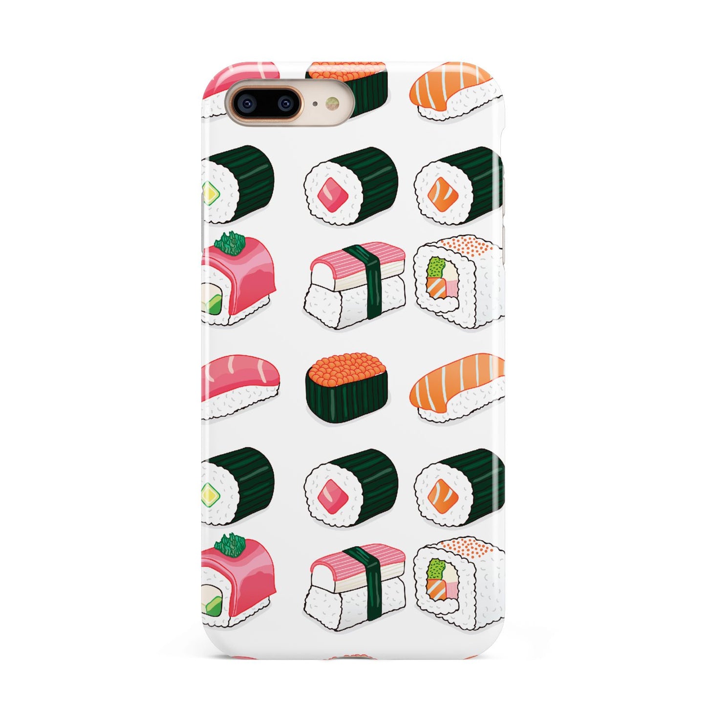 Sushi Pattern 2 Apple iPhone 7 8 Plus 3D Tough Case