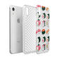 Sushi Pattern 2 Apple iPhone XR White 3D Tough Case Expanded view