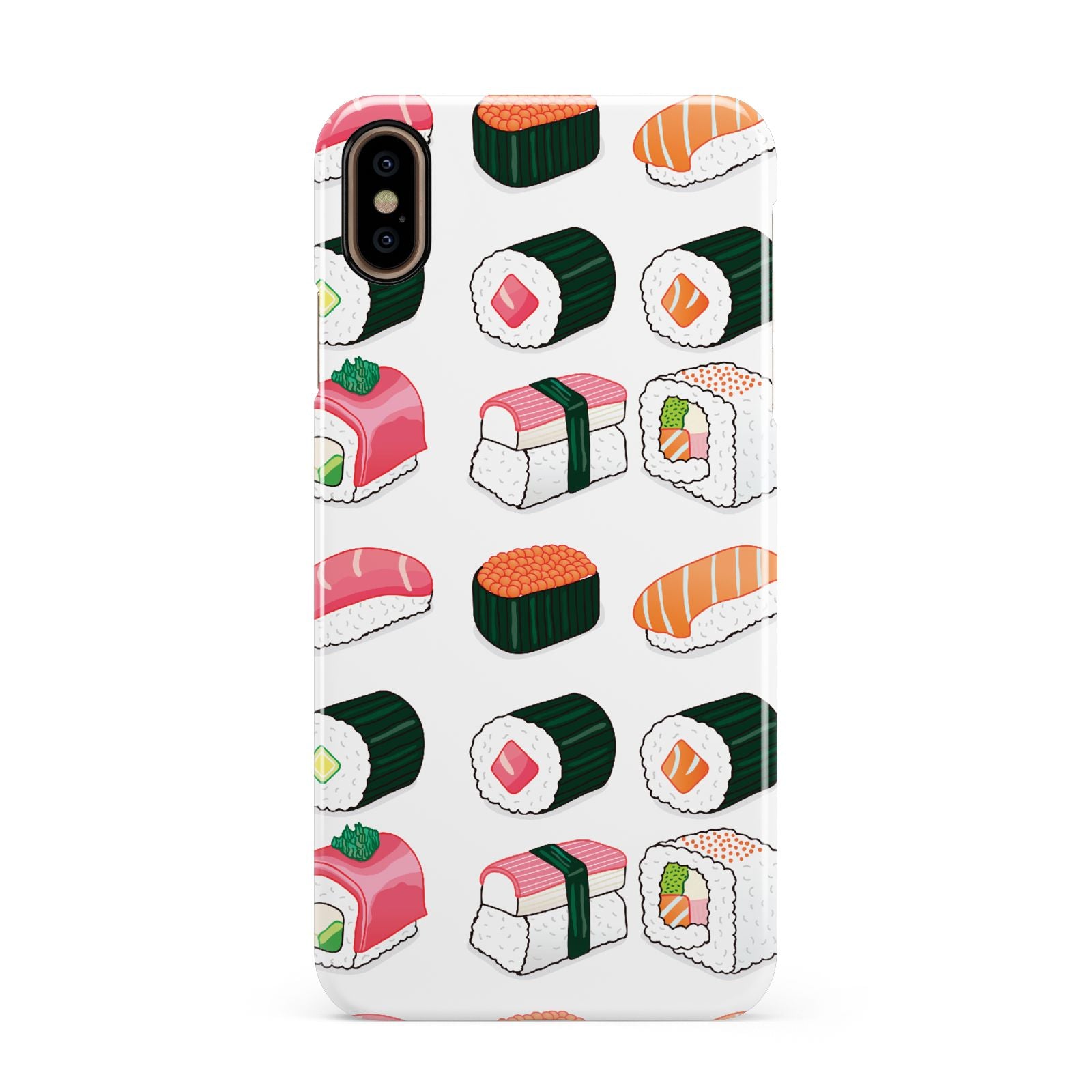 Sushi Pattern 2 Apple iPhone Xs Max 3D Snap Case