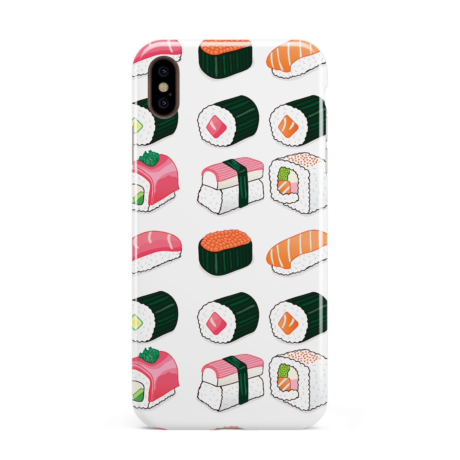 Sushi Pattern 2 Apple iPhone Xs Max 3D Tough Case