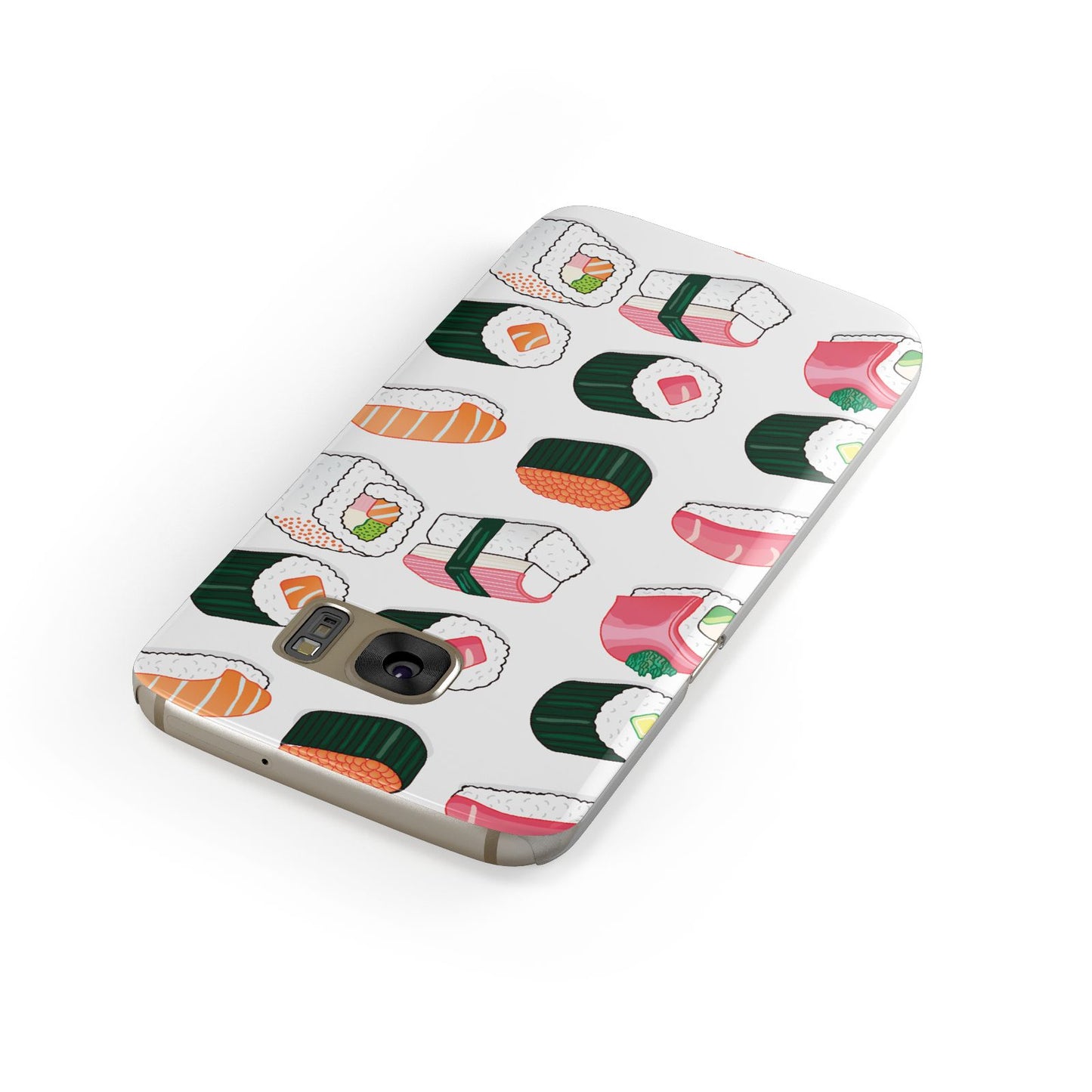 Sushi Pattern 2 Samsung Galaxy Case Front Close Up