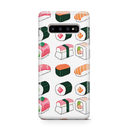 Sushi Pattern 2 Samsung Galaxy S10 Case