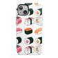 Sushi Pattern 2 iPhone 13 Full Wrap 3D Tough Case