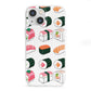 Sushi Pattern 2 iPhone 13 Mini Clear Bumper Case