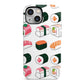 Sushi Pattern 2 iPhone 13 Mini Full Wrap 3D Tough Case
