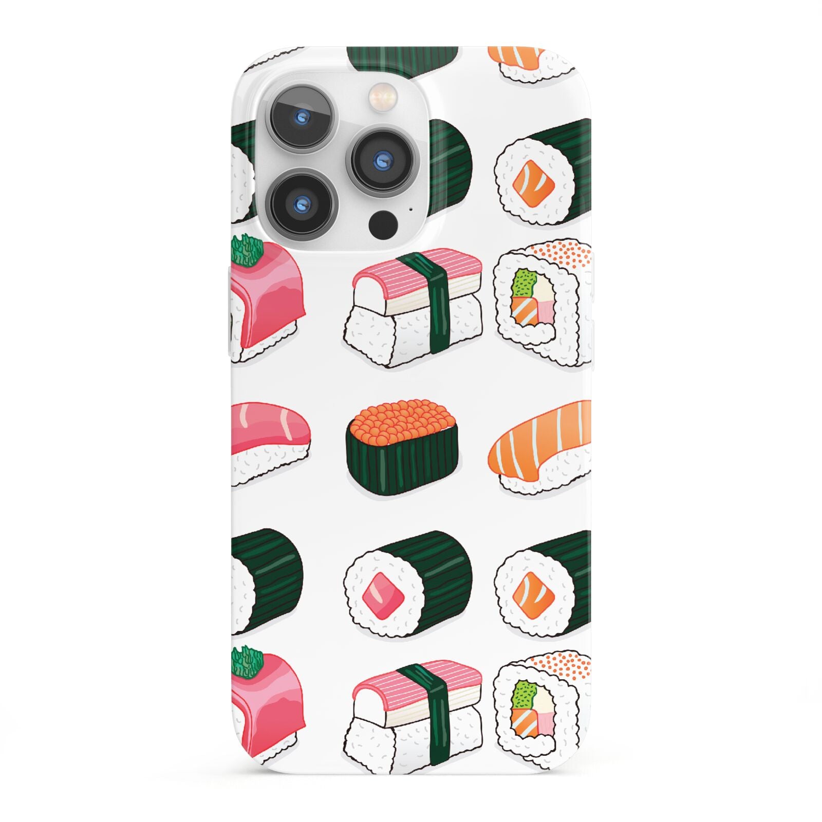Sushi Pattern 2 iPhone 13 Pro Full Wrap 3D Snap Case