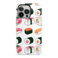 Sushi Pattern 2 iPhone 13 Pro Full Wrap 3D Tough Case