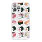 Sushi Pattern 2 iPhone 13 Pro Max Clear Bumper Case