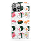 Sushi Pattern 2 iPhone 13 Pro Max Full Wrap 3D Tough Case