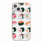 Sushi Pattern 2 iPhone 13 TPU Impact Case with Pink Edges