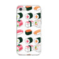 Sushi Pattern 2 iPhone 8 Bumper Case on Silver iPhone