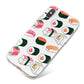 Sushi Pattern 2 iPhone X Bumper Case on Silver iPhone