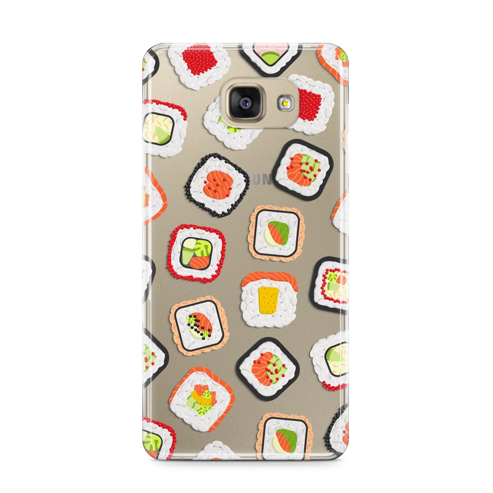 Sushi Samsung Galaxy A9 2016 Case on gold phone