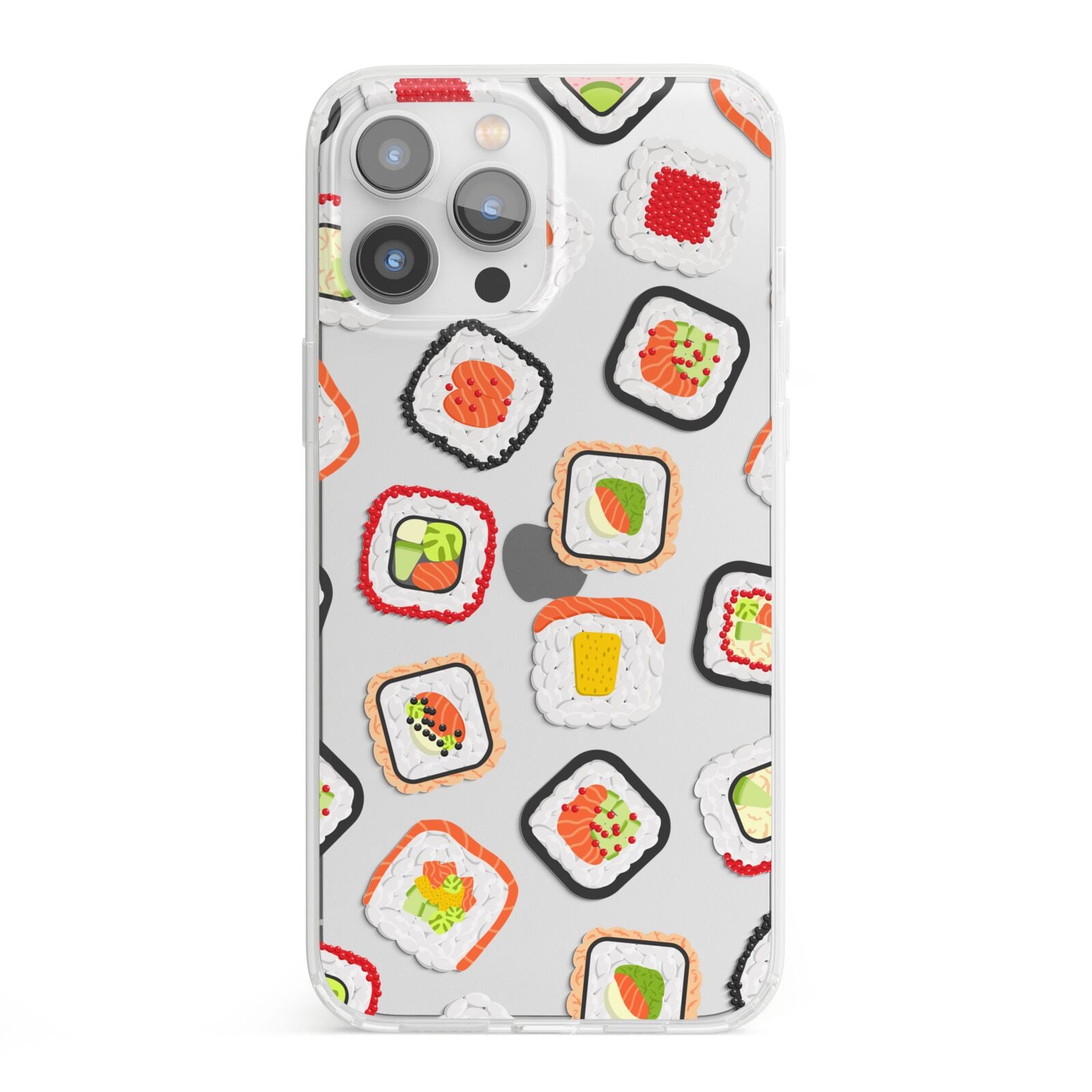 Sushi iPhone 13 Pro Max Clear Bumper Case