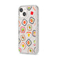 Sushi iPhone 14 Clear Tough Case Starlight Angled Image