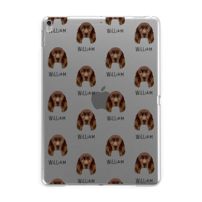 Sussex Spaniel Icon with Name Apple iPad Silver Case