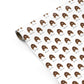 Sussex Spaniel Icon with Name Personalised Gift Wrap