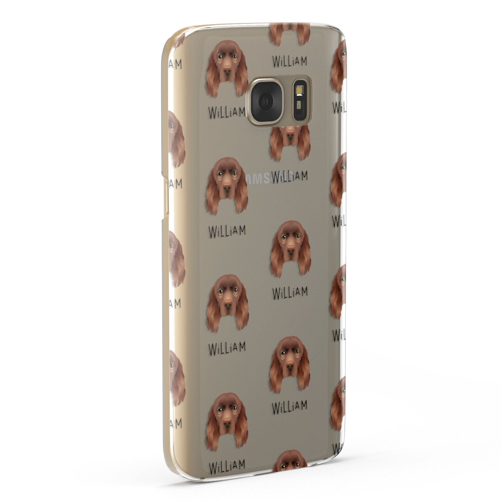 Sussex Spaniel Icon with Name Samsung Galaxy Case Fourty Five Degrees