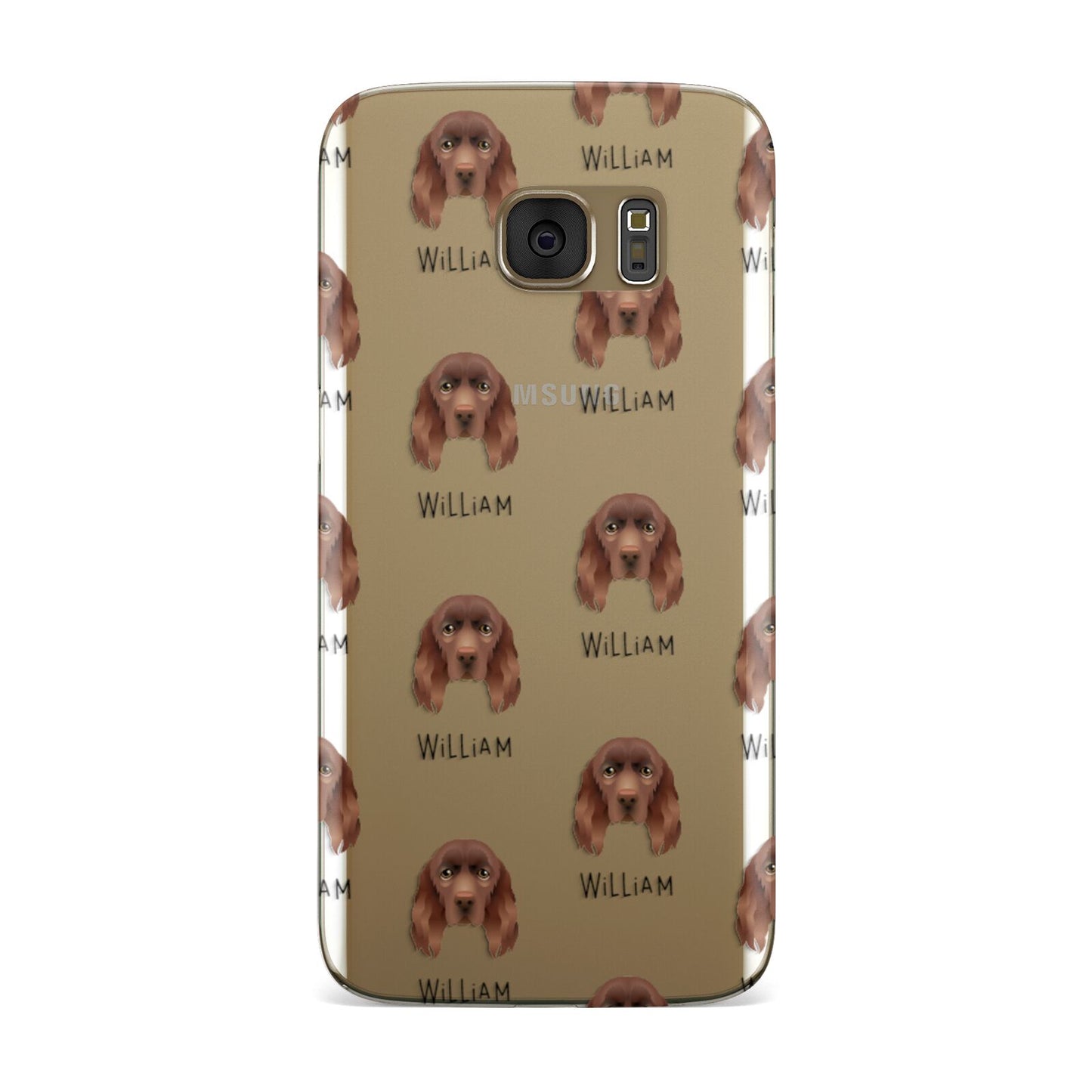 Sussex Spaniel Icon with Name Samsung Galaxy Case