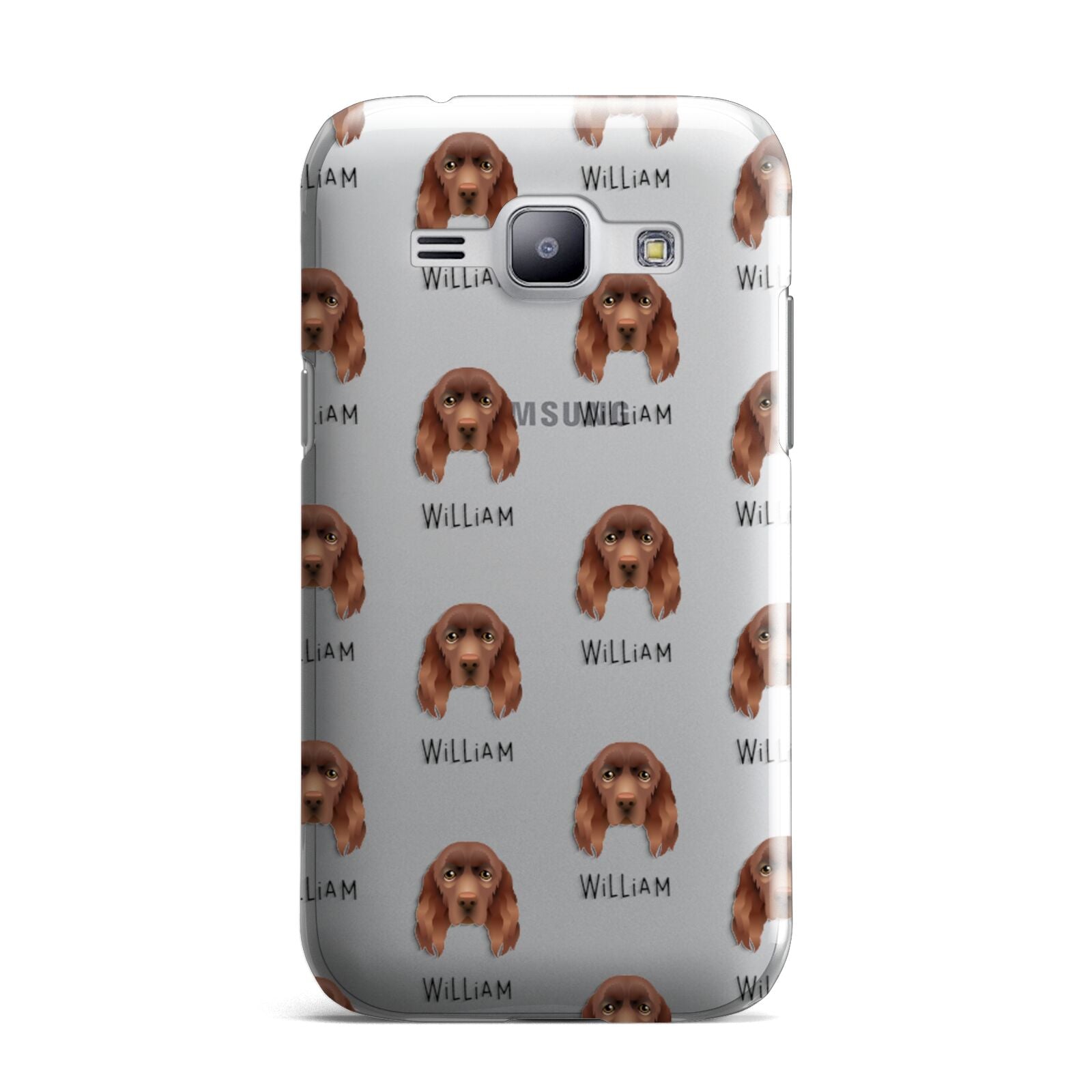 Sussex Spaniel Icon with Name Samsung Galaxy J1 2015 Case