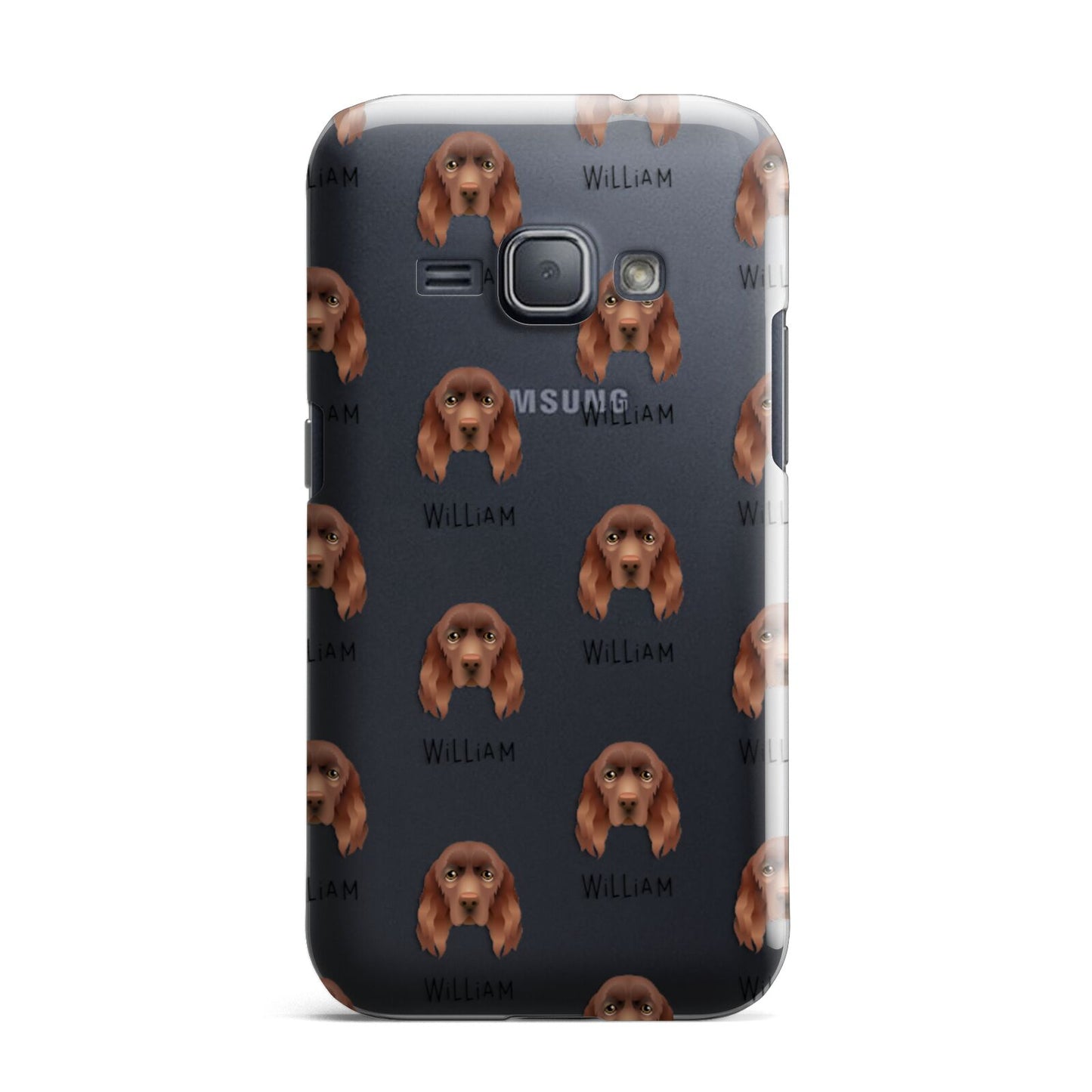 Sussex Spaniel Icon with Name Samsung Galaxy J1 2016 Case