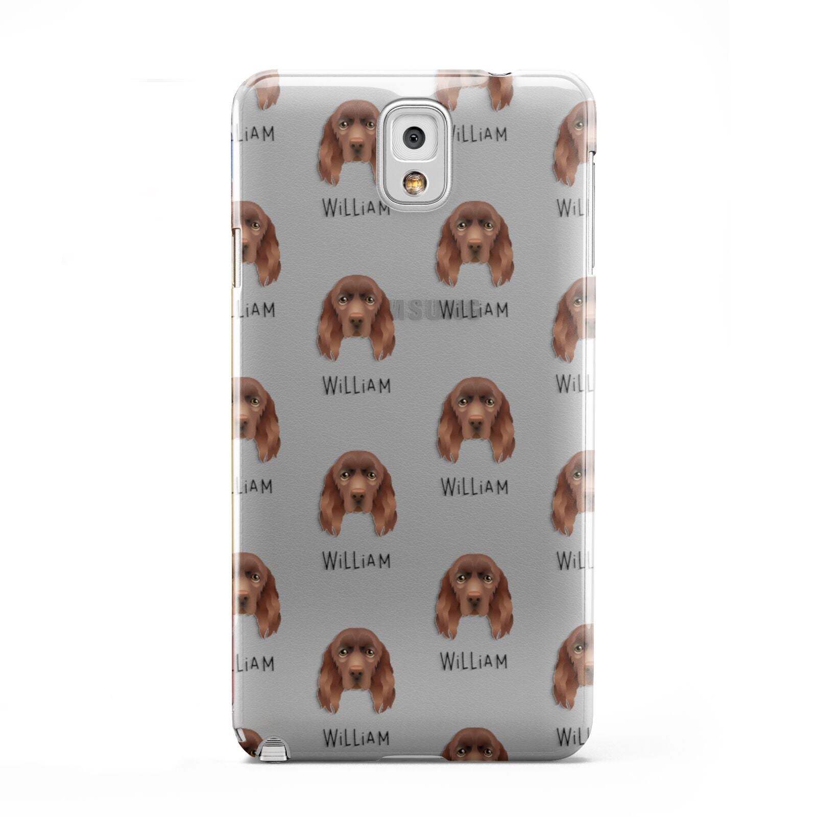 Sussex Spaniel Icon with Name Samsung Galaxy Note 3 Case