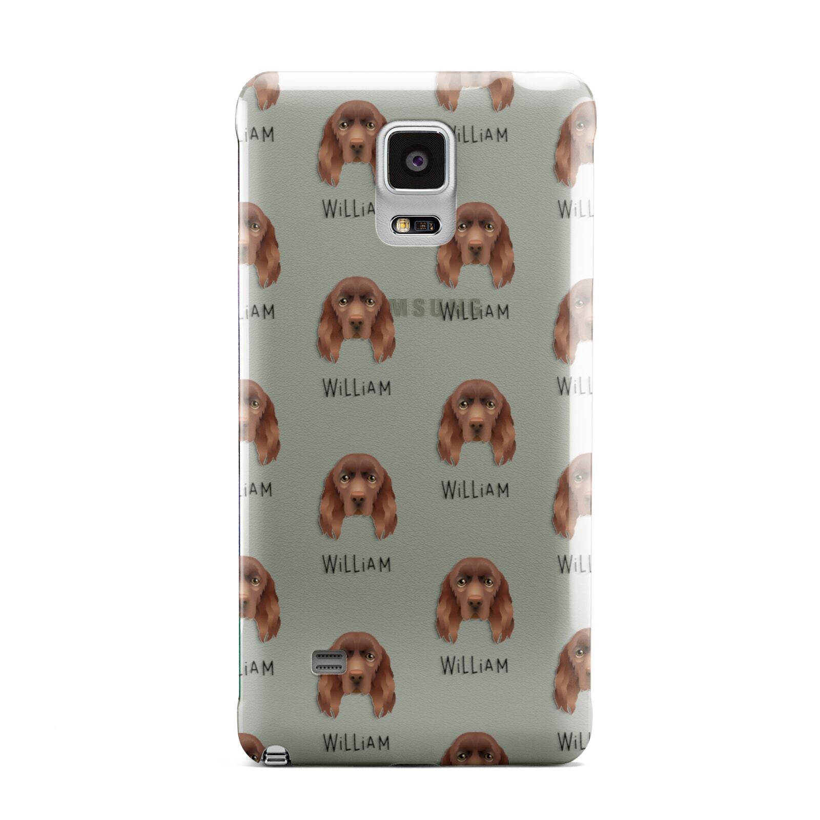 Sussex Spaniel Icon with Name Samsung Galaxy Note 4 Case