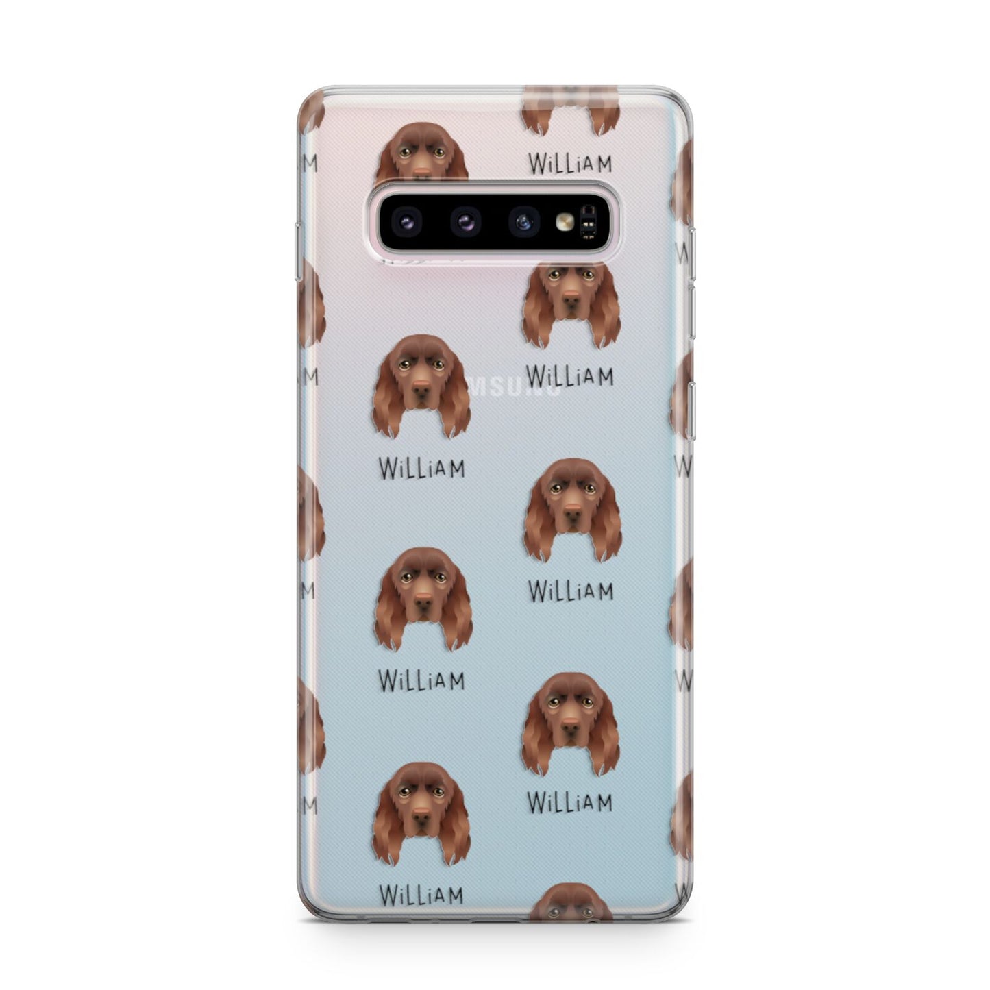Sussex Spaniel Icon with Name Samsung Galaxy S10 Plus Case