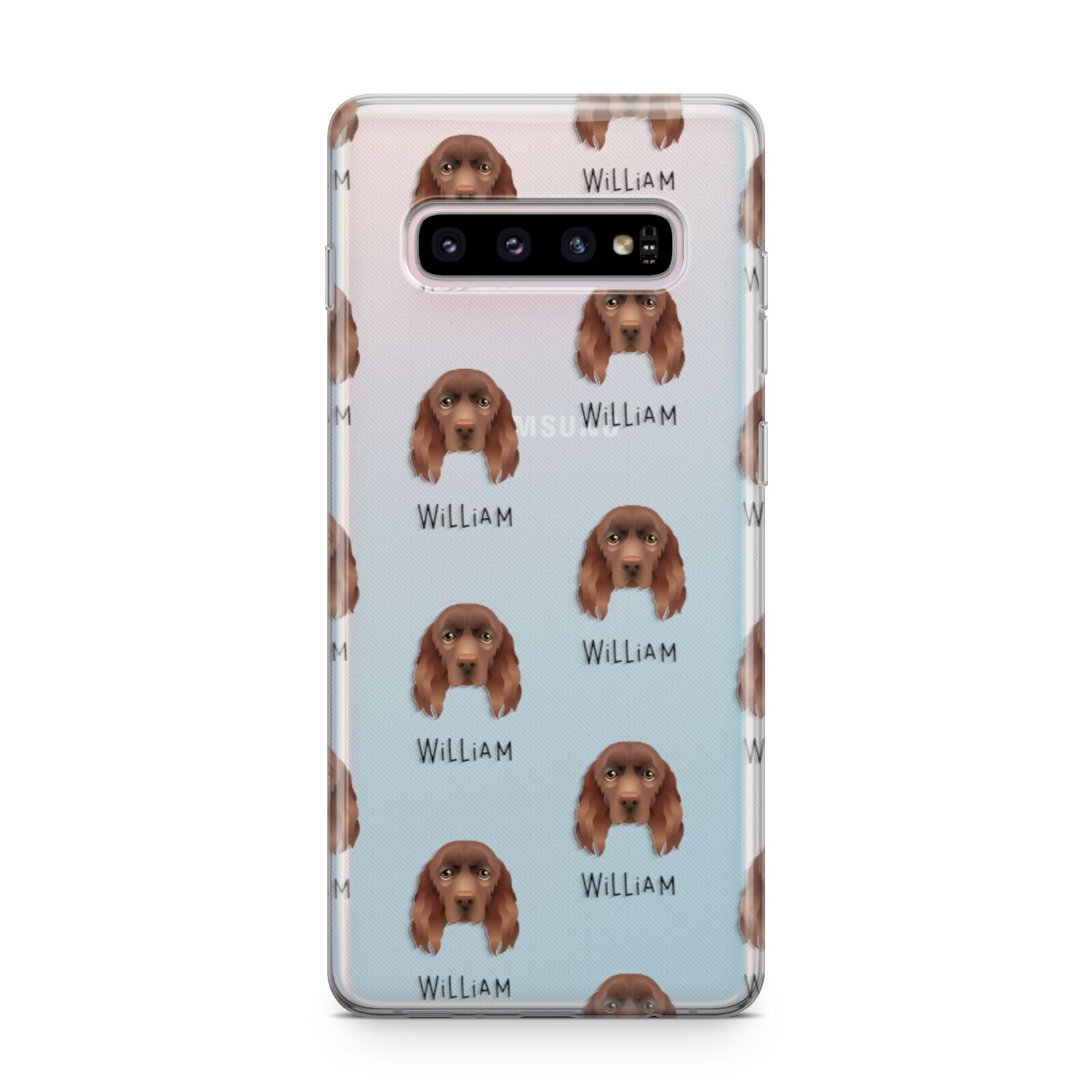 Sussex Spaniel Icon with Name Samsung Galaxy S10 Plus Case