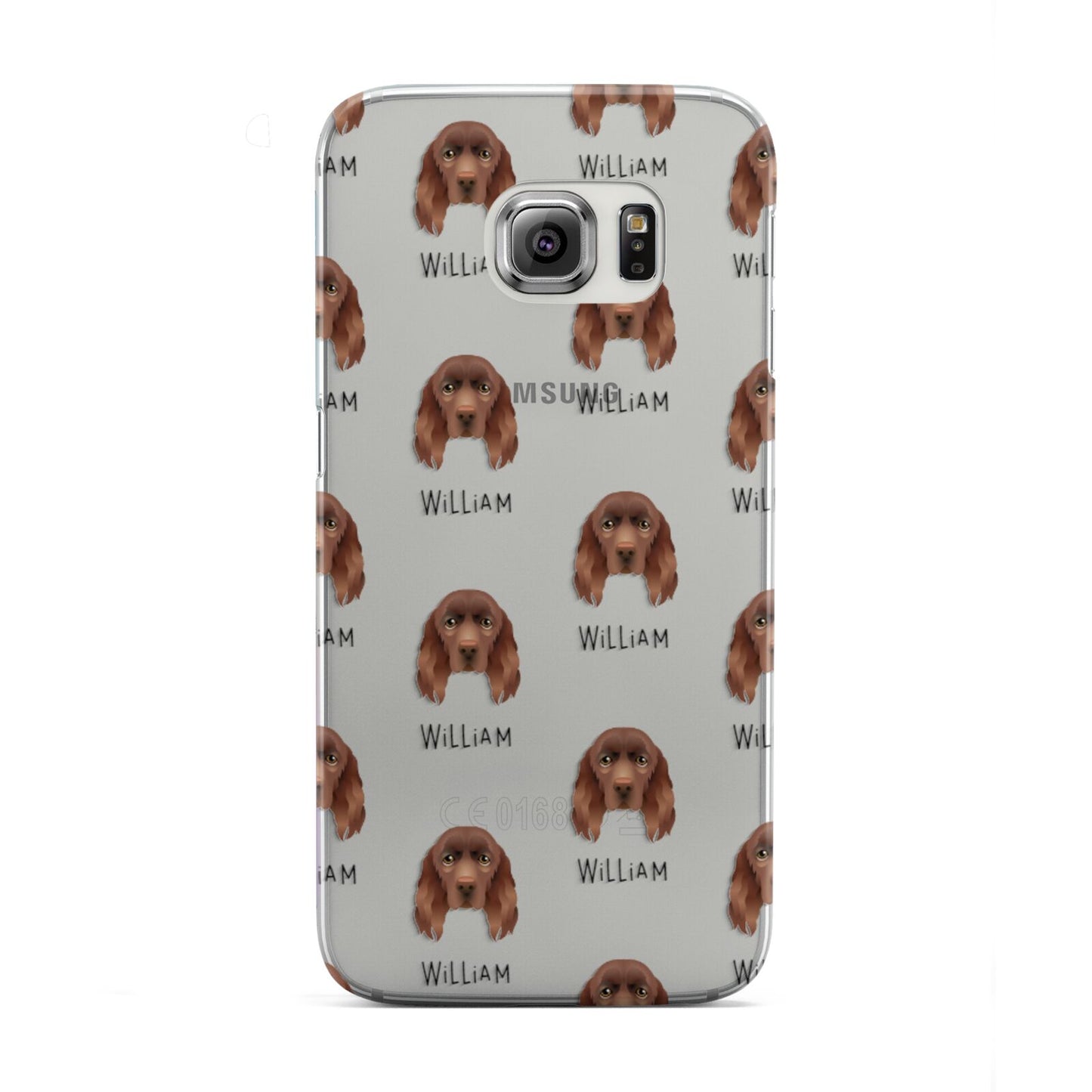 Sussex Spaniel Icon with Name Samsung Galaxy S6 Edge Case