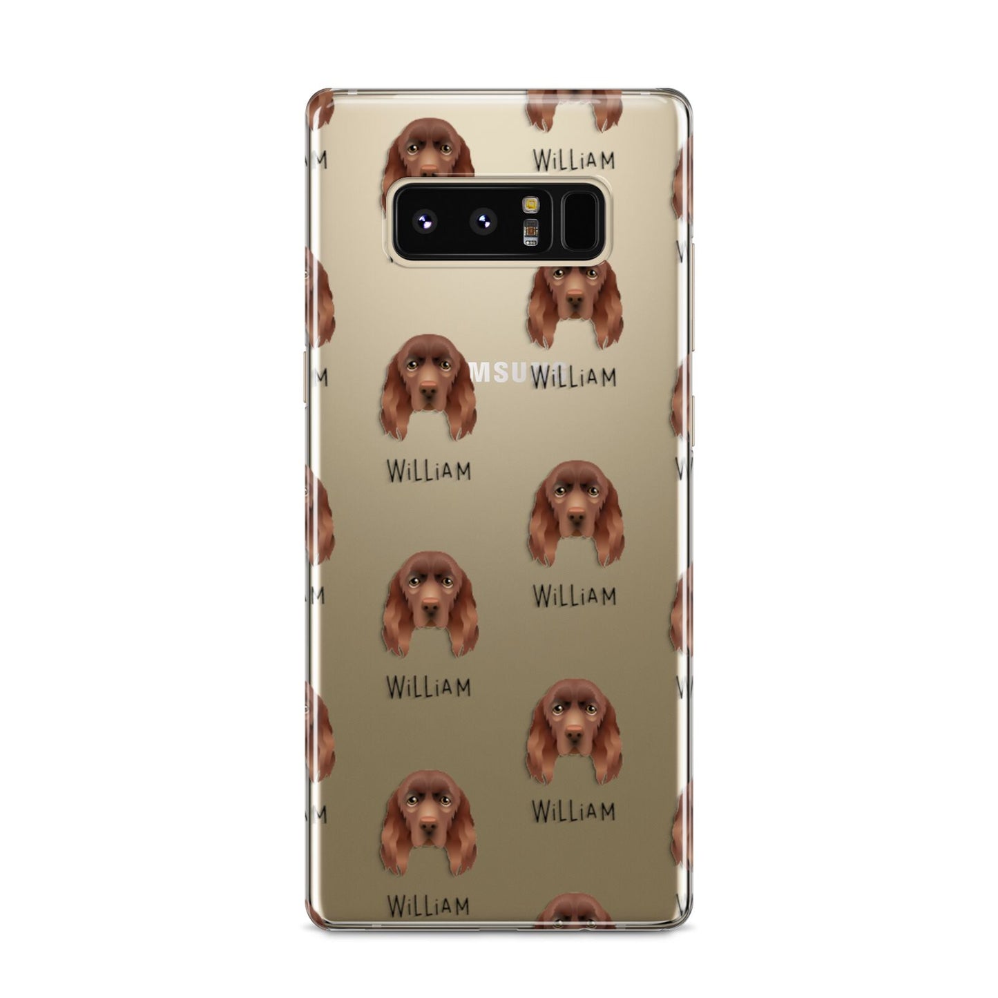 Sussex Spaniel Icon with Name Samsung Galaxy S8 Case