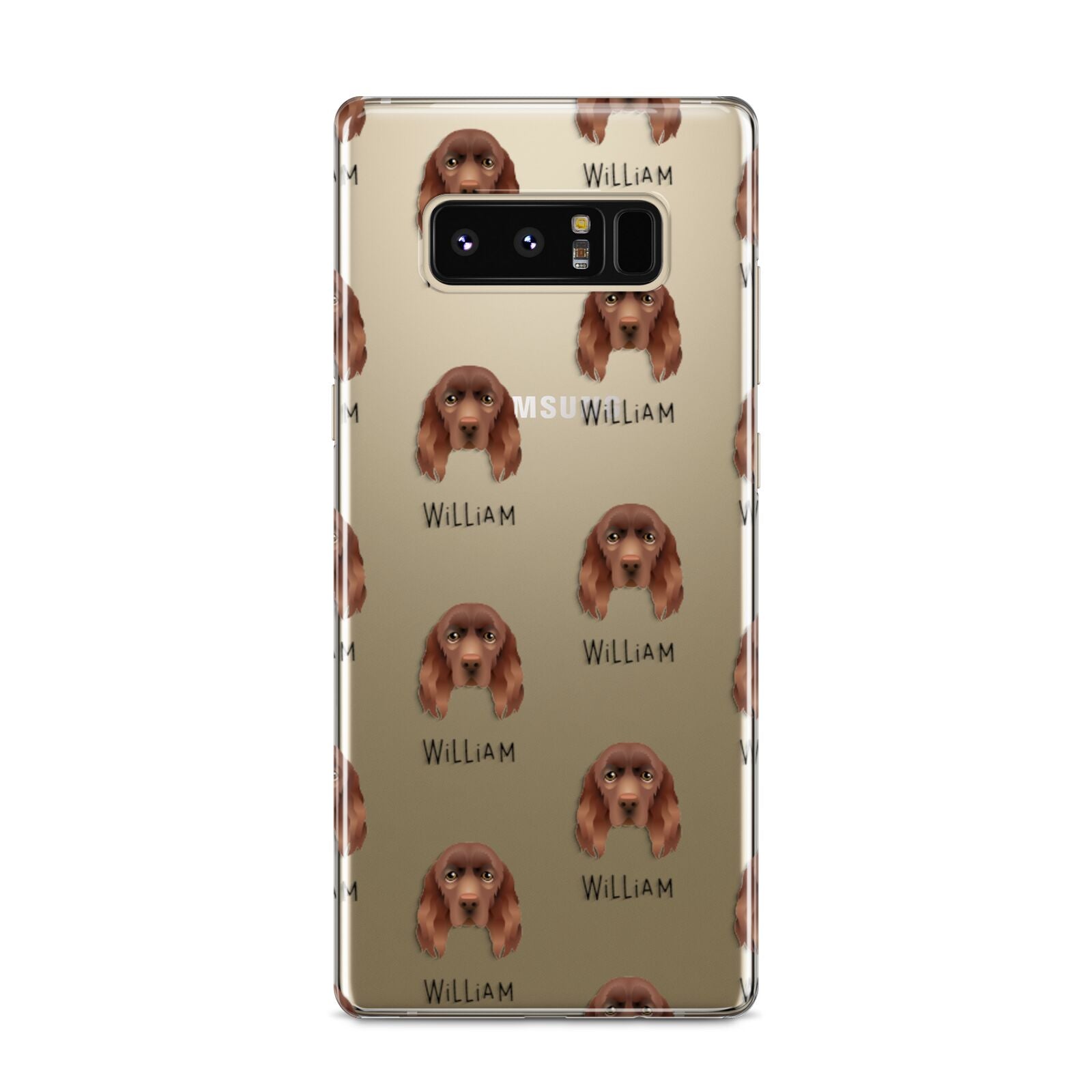 Sussex Spaniel Icon with Name Samsung Galaxy S8 Case