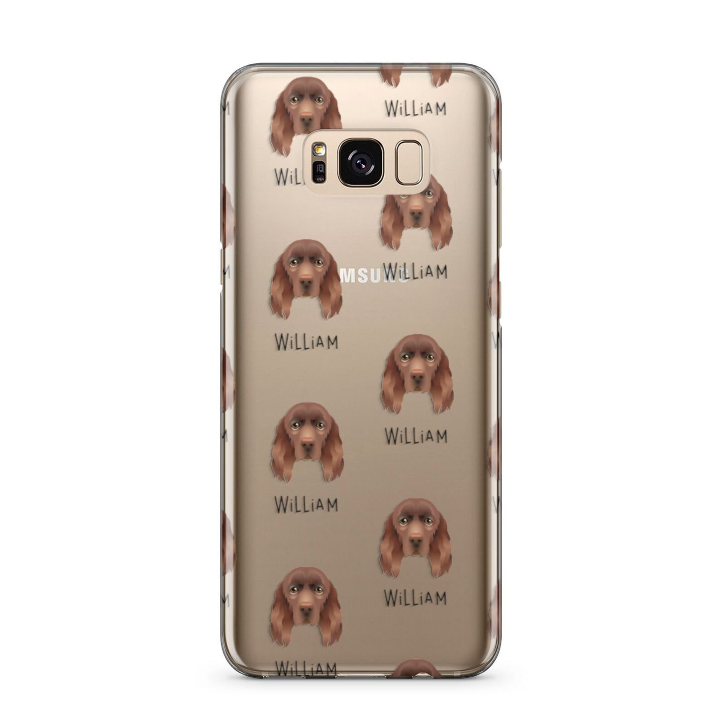Sussex Spaniel Icon with Name Samsung Galaxy S8 Plus Case