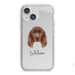 Sussex Spaniel Personalised iPhone 13 Mini TPU Impact Case with White Edges