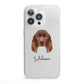 Sussex Spaniel Personalised iPhone 13 Pro Clear Bumper Case