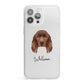 Sussex Spaniel Personalised iPhone 13 Pro Max Clear Bumper Case