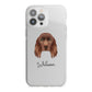 Sussex Spaniel Personalised iPhone 13 Pro Max TPU Impact Case with White Edges