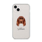 Sussex Spaniel Personalised iPhone 14 Plus Clear Tough Case Starlight