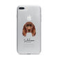 Sussex Spaniel Personalised iPhone 7 Plus Bumper Case on Silver iPhone
