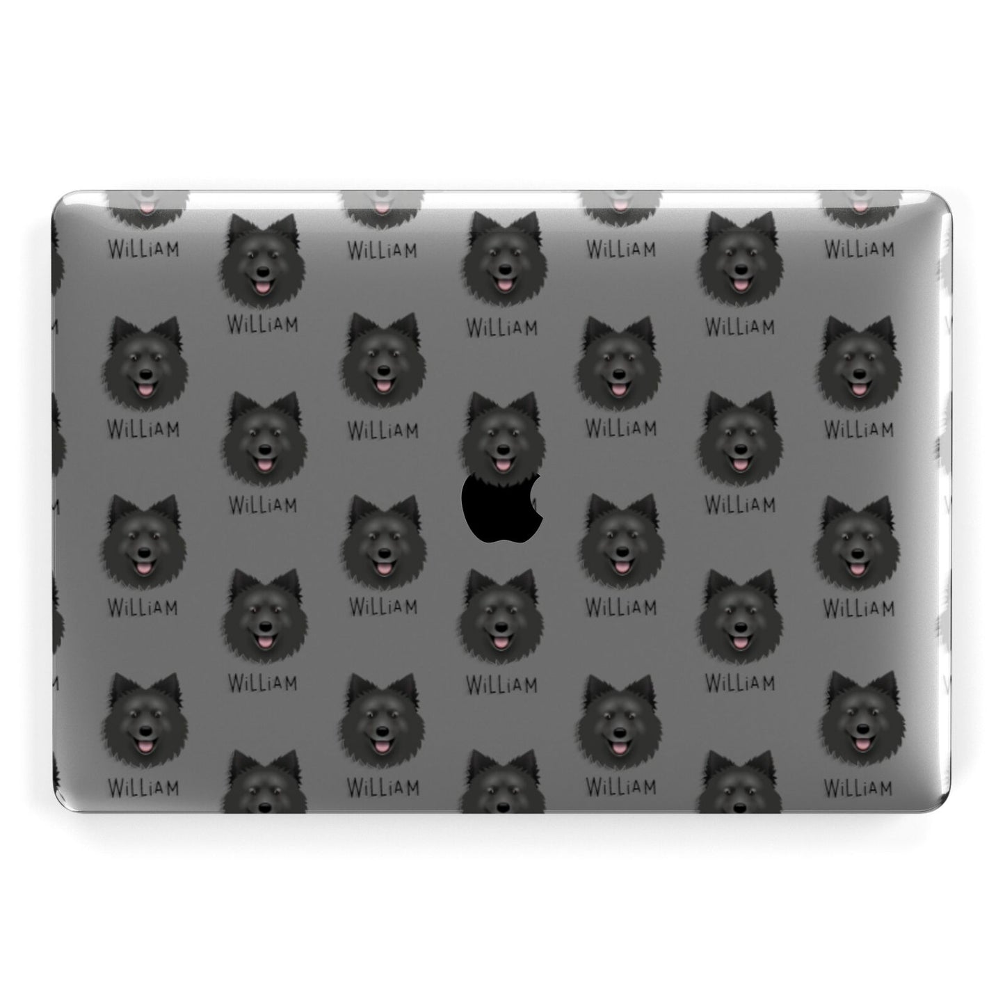 Swedish Lapphund Icon with Name Apple MacBook Case