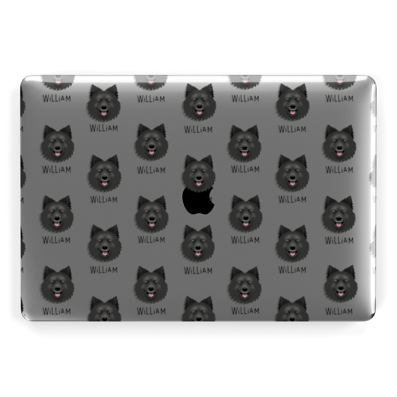Swedish Lapphund Icon with Name Apple MacBook Case