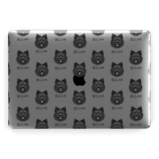 Swedish Lapphund Icon with Name Apple MacBook Case